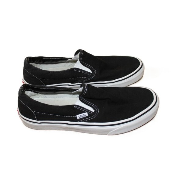 VANS Classic Canvas Skateboard Slip-On Shoes, Black Unisex - Size M9.5/W11 - Picture 2 of 14